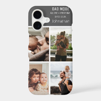 Modern Photo Collage Personalize Dad Mode iPhone 17 Case