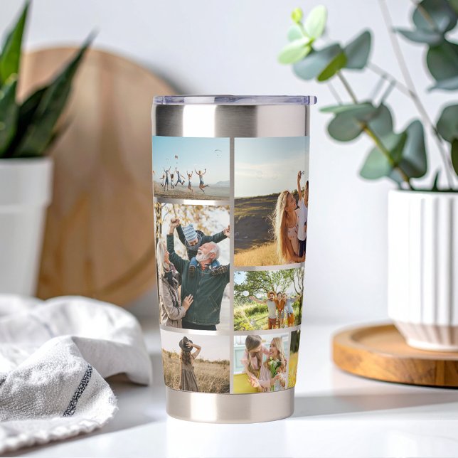 Modern Photo Collage Personalized Insulated Tumbler (Creator Uploaded)