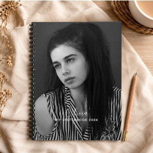Modern Photo Collage Personalized Sketchbook  Notebook