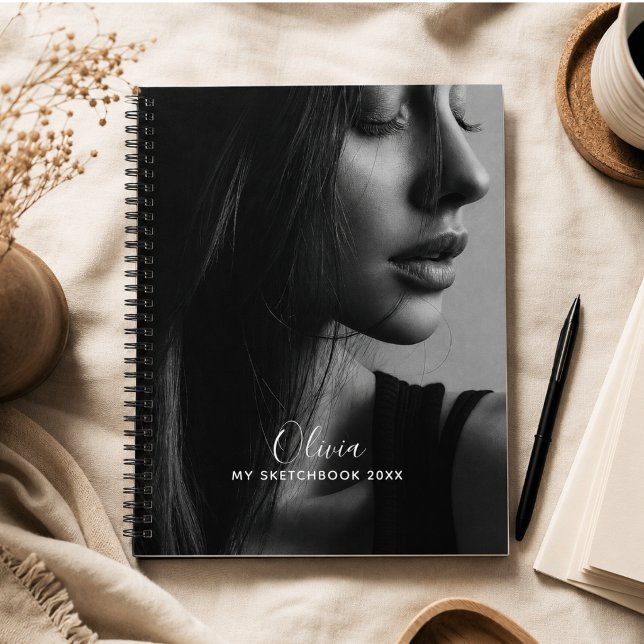 Modern Photo Collage Personalized Sketchbook  Notebook (Modern Photo Collage Personalized Sketchbook Notebook)