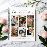 Modern Photo Collage Photographer Appointment Planner<br><div class="desc">Modern,  trendy photo collage photography appointment book planner. Design features typography script ''photography'' in trendy lettering,  your name or studio name,  website and 6 photos on the front. Personalize further with additional 6 photos,  your qr code,  contact details and social media on the back.</div>