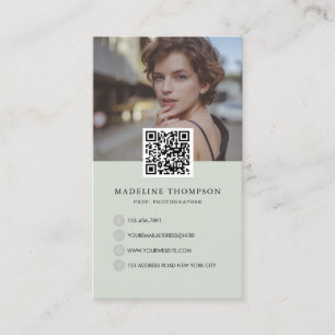 Modern Photo Collage Photographer Business Card