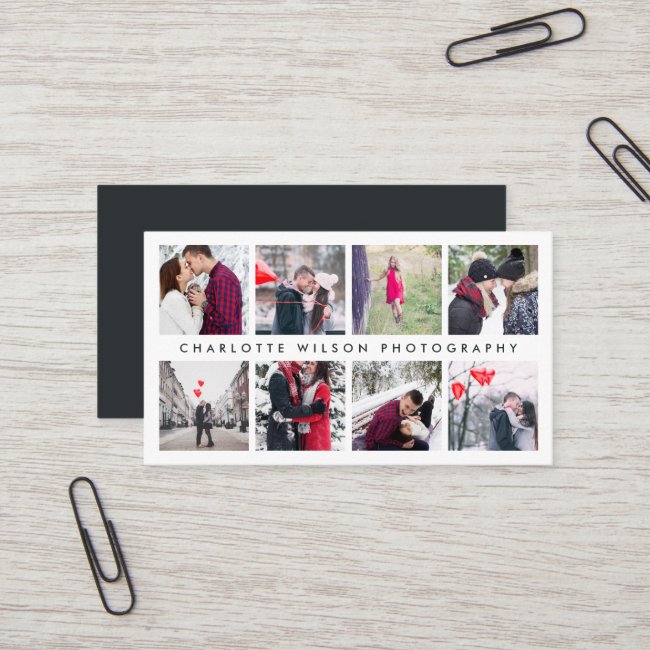 Modern Photo Collage | Photographer Business Card