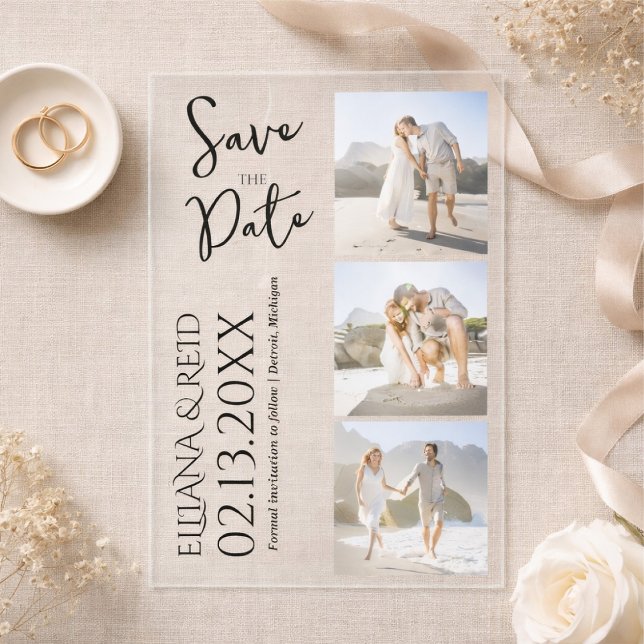 Modern Photo Collage Save the Date Wedding (Creator Uploaded)