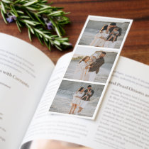 Modern photo collage simple elegant bookmarks