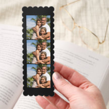 Modern photo collage simple elegant bookmarks