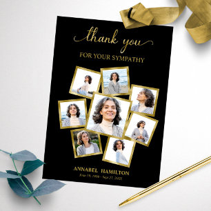 Modern Photo Collage Sympathy Thank You  Invitation