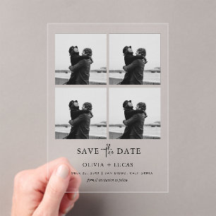 Modern Photo Collage Wedding Save The Date