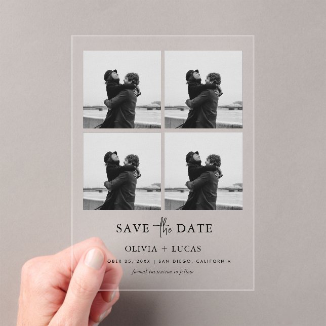 Modern Photo Collage Wedding Save The Date (Insitu (Handheld))