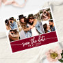 Modern Photo Collage Wedding Save The Date Postcard