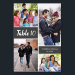 Modern Photo Collage Wedding Table Number<br><div class="desc">Modern Photo Collage Wedding Table Number: Personalize Your Love Story Make your wedding reception truly unique and memorable with our Modern Photo Collage Wedding Table Numbers. Add a personal touch by showcasing favorite photos in a beautiful collage that beautifully captures your love story. Each table number becomes a special memento,...</div>