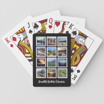 Modern Photo Collage With Nine Pictures Of Bc Play Playing Cards by PartyHearty at Zazzle