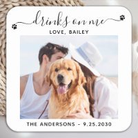 Modern Photo Drinks On Me Dog Bar Pet Wedding