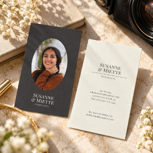 Modern Photo Earth tone Elegant Photography Studio Business Card