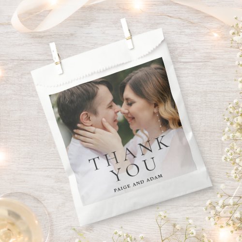 Modern Photo Editorial Wedding Favor Bag