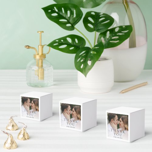 Modern Photo Editorial Wedding Favor Boxes