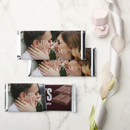 Modern Photo Editorial Wedding Hershey Bar Favors