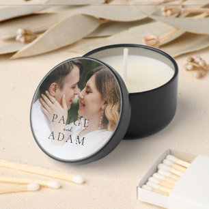 Modern Photo Editorial Wedding Mini Candle Favors