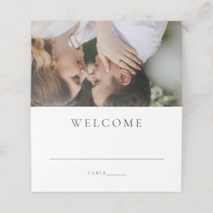 Modern Photo Editorial Wedding Place Card