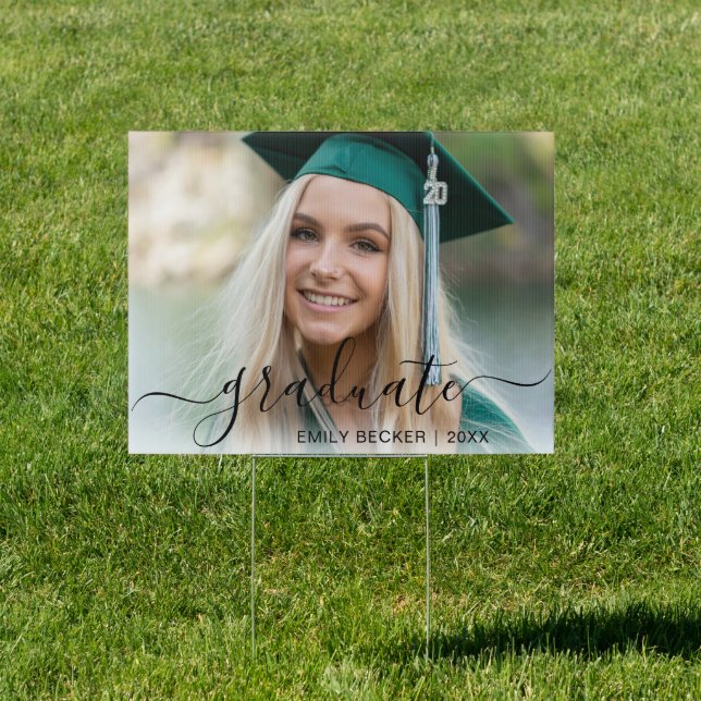 Modern Photo Elegant Graduation Sign (Insitu)