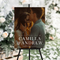 Modern Photo Elegant Wedding  Poster