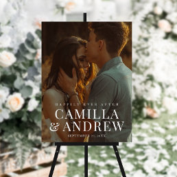 Modern Photo Elegant Wedding  Poster