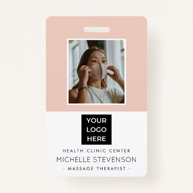 Modern Photo Employee Badge (Front)