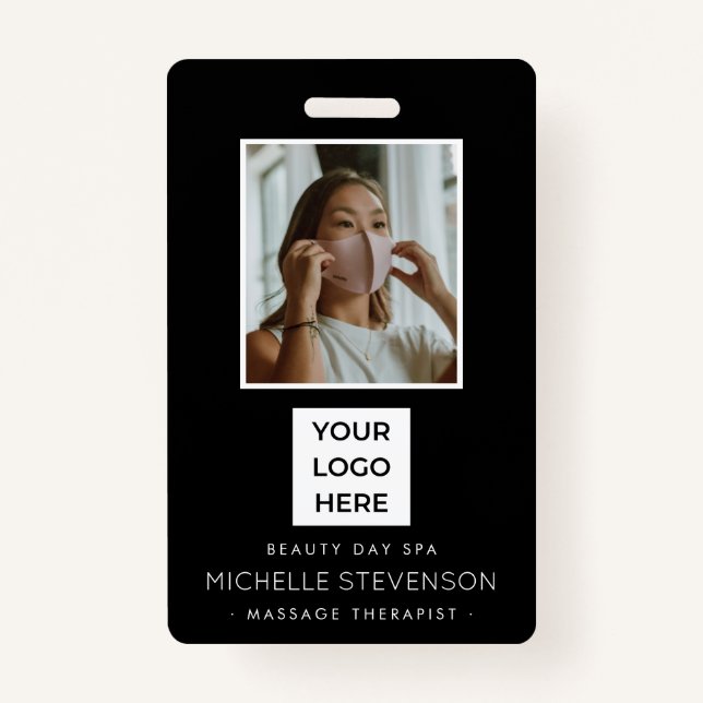 Modern Photo Employee Black  Badge (Front)