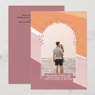 MODERN PHOTO ENGAGEMENT INVITE - Mixed Colors