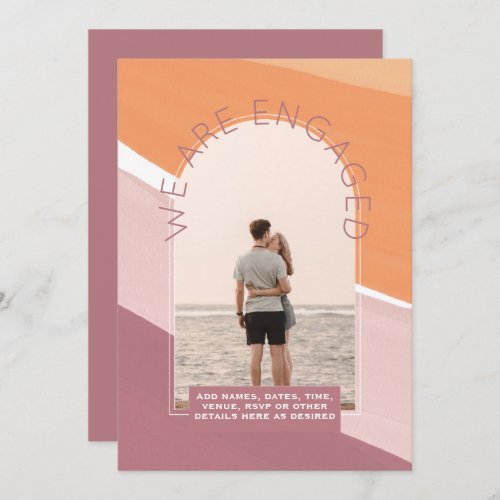 MODERN PHOTO ENGAGEMENT INVITE _ Mixed Colors