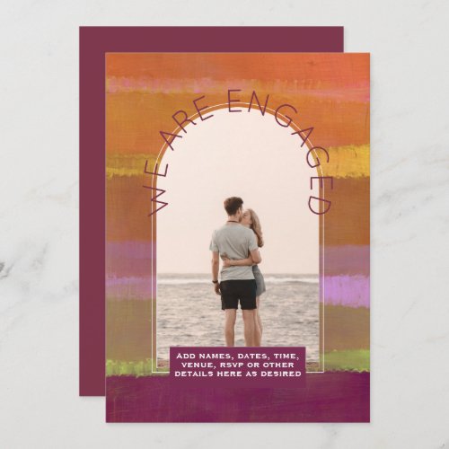 MODERN PHOTO ENGAGEMENT INVITE _ Mixed Colors