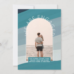 MODERN PHOTO ENGAGEMENT INVITE - Mixed Colors