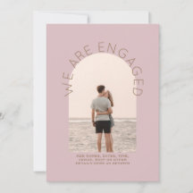 MODERN PHOTO ENGAGEMENT INVITE - Mixed Colors