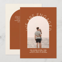 MODERN PHOTO ENGAGEMENT INVITE - Mixed Colors