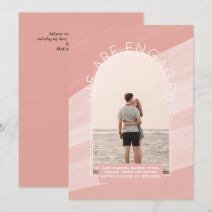 MODERN PHOTO ENGAGEMENT INVITE - Mixed Colors