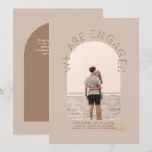 MODERN PHOTO ENGAGEMENT INVITE - Mixed Colors