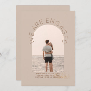 MODERN PHOTO ENGAGEMENT INVITE - Mixed Colors