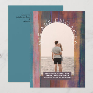 MODERN PHOTO ENGAGEMENT INVITE - Mixed Colors