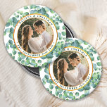 Modern Photo Eucalyptus Greenery Gold Wedding Magnet<br><div class="desc">Add the finishing touch to your wedding with these custom photo eucalyptus botanical greenery wedding magnet. Perfect as wedding favors to all your guests . Customize these wedding favors with your favorite wedding photo, newlywed photo, and personalize with name and date. See our wedding collection for matching wedding favors, newlywed...</div>