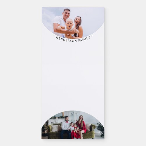 Modern Photo Family  Magnetic Notepad