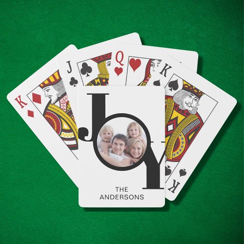 Modern Photo Family Playing Cards