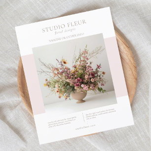 Modern Photo Floral Small Business Marketing Flyer