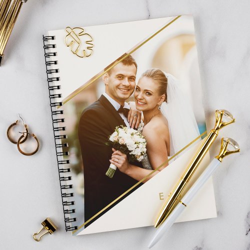 Modern Photo Frame and Monogram Notebook