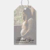 Modern Photo Gender Neutral Baby Shower Gift Tags