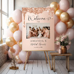 Modern, Photo, Glitter Bridal Shower  Foam Board<br><div class="desc">Modern,  photo,  glitter Bridal Shower foam board.Personalized in minutes. Add your data and you can select the font,  color,  size and position individually by clicking "Personalize more".</div>