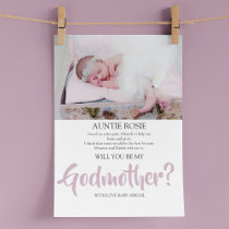 Modern Photo Godmother Proposal Invitation