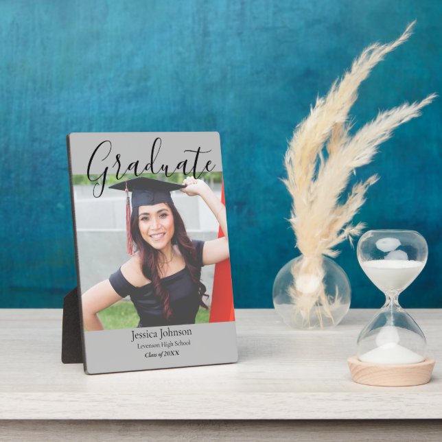 Modern Photo Graduate Plaque (Side)