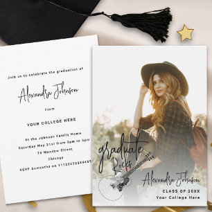 Modern Photo Graduation Announcement Party