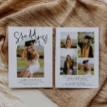 Modern Photo Graduation Announcement Party Invite<br><div class="desc">This is an modern minimalist wedding announcement and party invitation featuring spaces for your own special photos and an elegant font. All colors are editable. // For matching designs, search "SOFIA" in the Sincerely By Nicole Zazzle store. * If you like this design but don't see it available for something...</div>