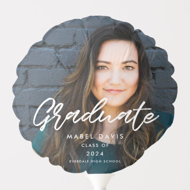 Modern Photo graduation Balloon (Front)